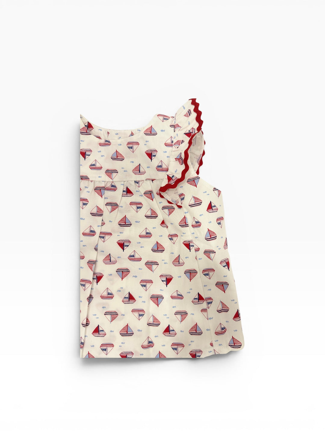 Blusa con stampa di barchette a vela PADOVA BRS ORSO BRUNO 