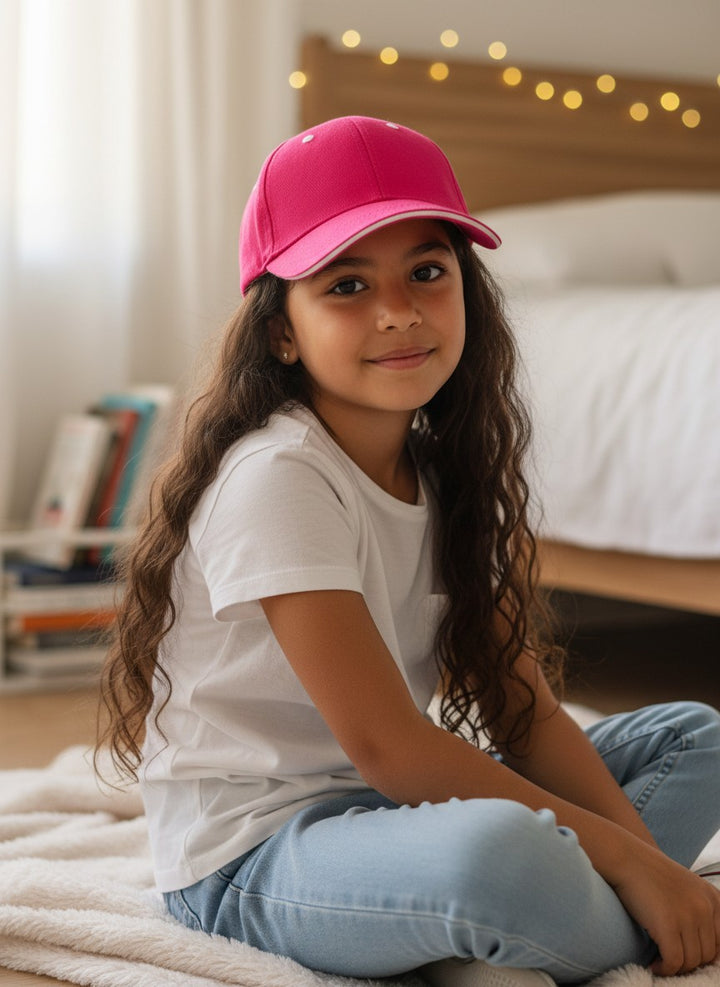 Cappellino tinta unita con visiera fucsia 7041 FX Pama 