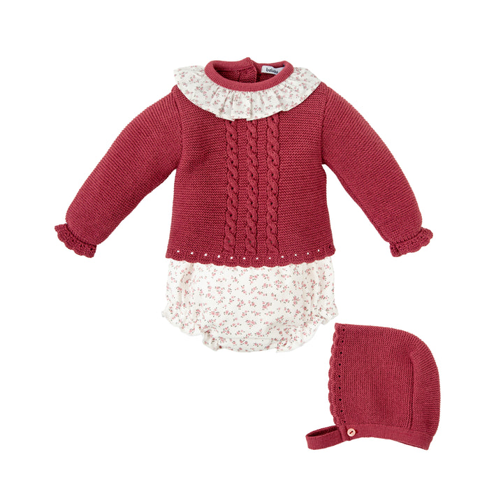 Completo neonata abbinato con cuffia coordinato<BR/><BR/> 41763 MAG BABIDU 