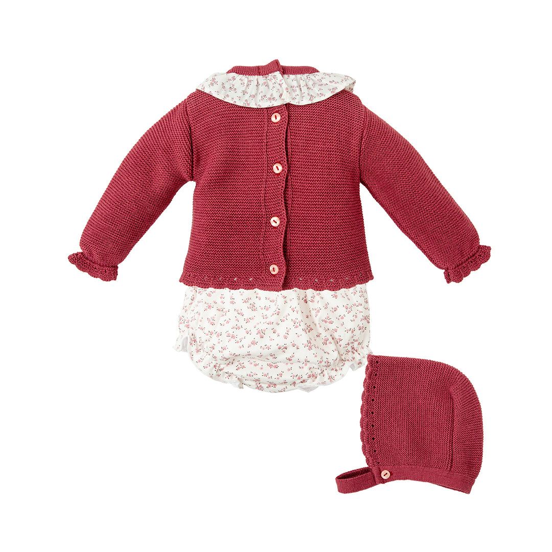 Completo neonata abbinato con cuffia coordinato<BR/><BR/> 41763 MAG BABIDU 
