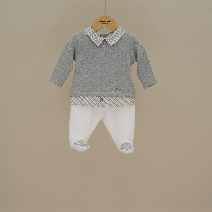 Completo due pezzi grigio e a quadretti 213C GR NINNAOH 