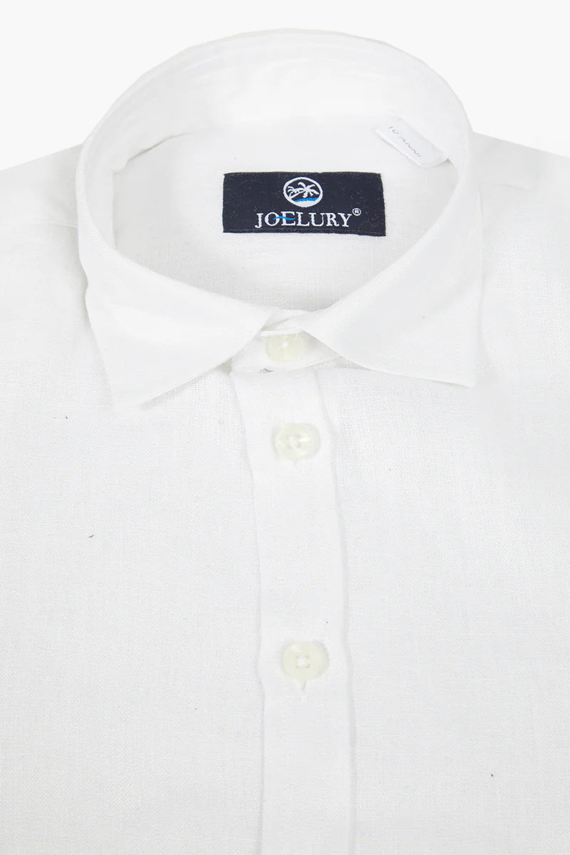 Camicia lino bianco FRANCESE BI Antigua 