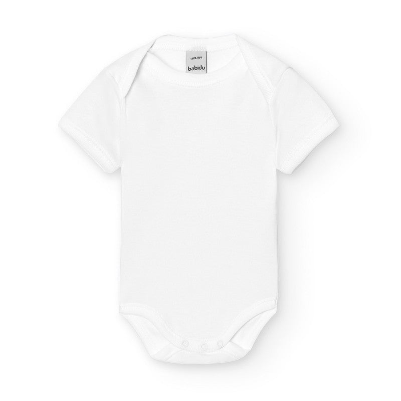Body unisex a maniche corte con spalla a giro 1165 BI BABIDU 