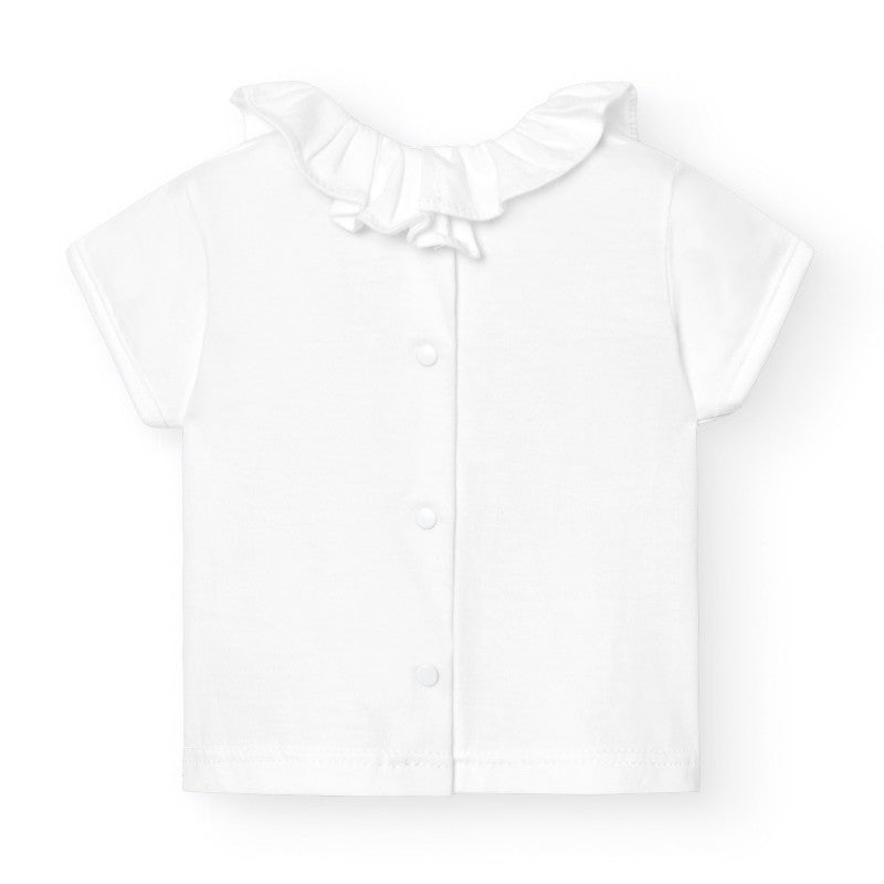T shirt con volant 80118 BI BABIDU 