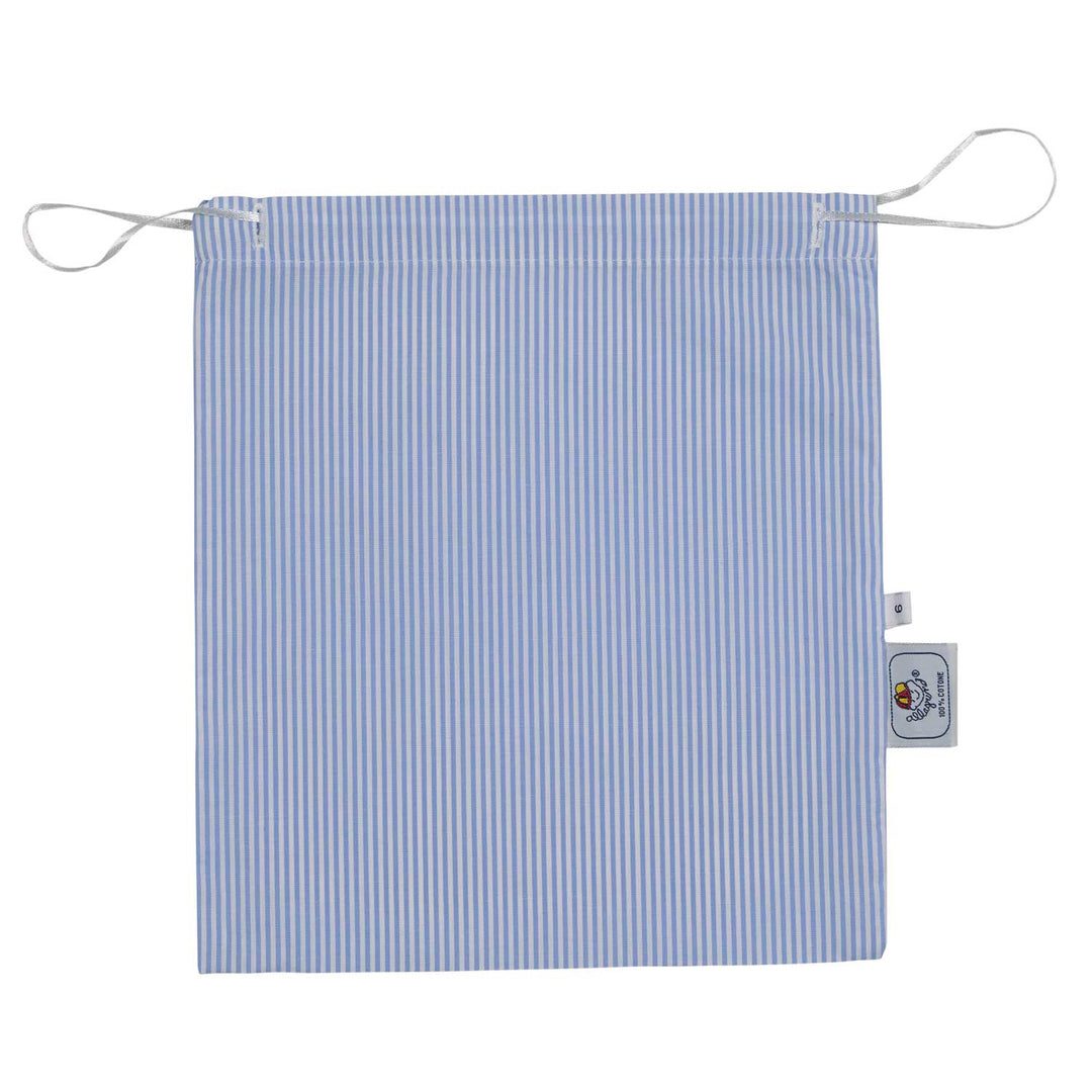 Pigiama in cotone lungo bianco e celeste CHARLY BCL BC GOLD 