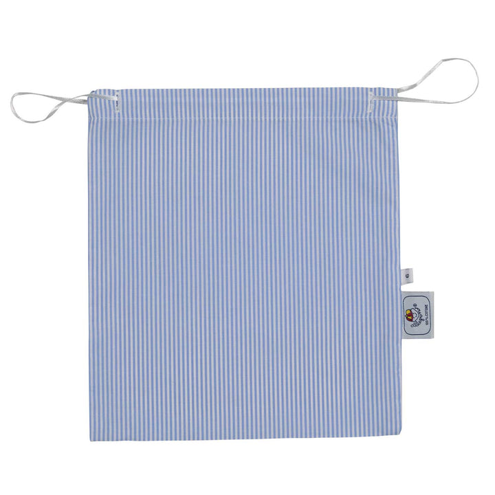 Pigiama in cotone lungo bianco e celeste CHARLY BCL BC GOLD 