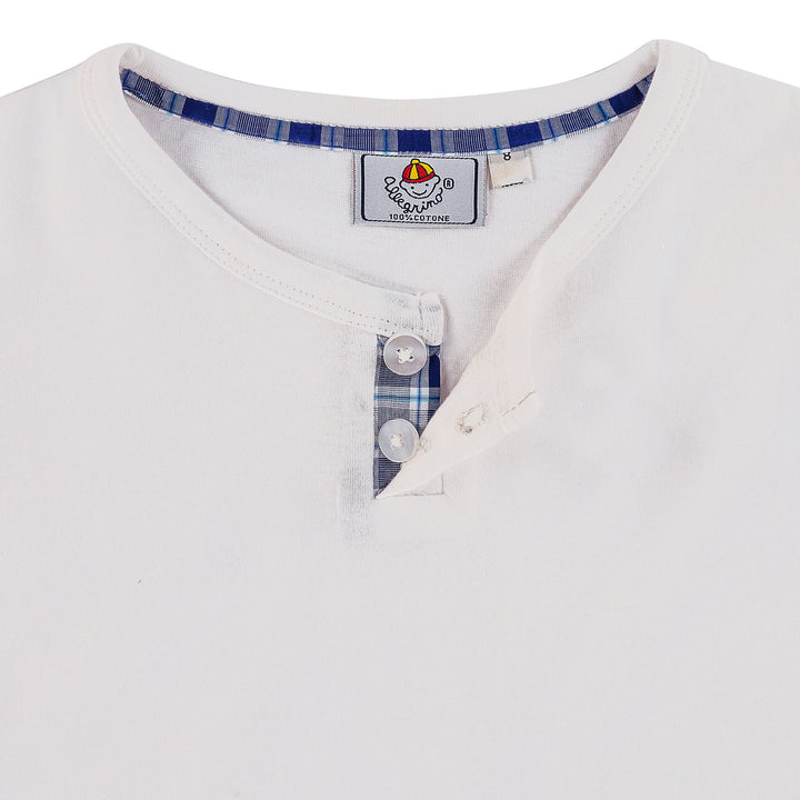 Pigiama in cotone lungo quadretto blu con riga celeste PETER BCL 640 GOLD 