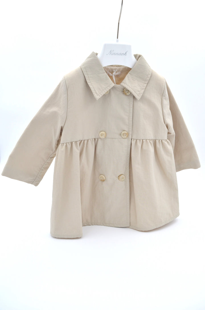 Trench doppio petto beige ENM500 BS NINNAOH 