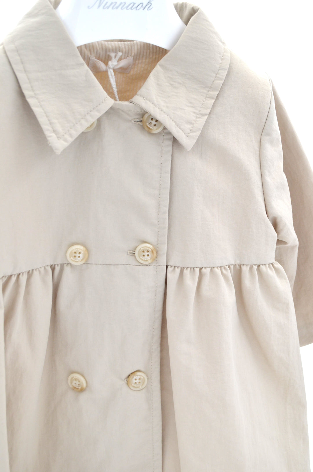Trench doppio petto beige ENM500 BS NINNAOH 