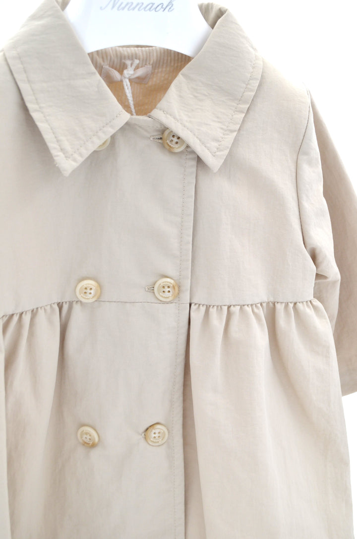 Trench doppio petto beige ENM500 BS NINNAOH 
