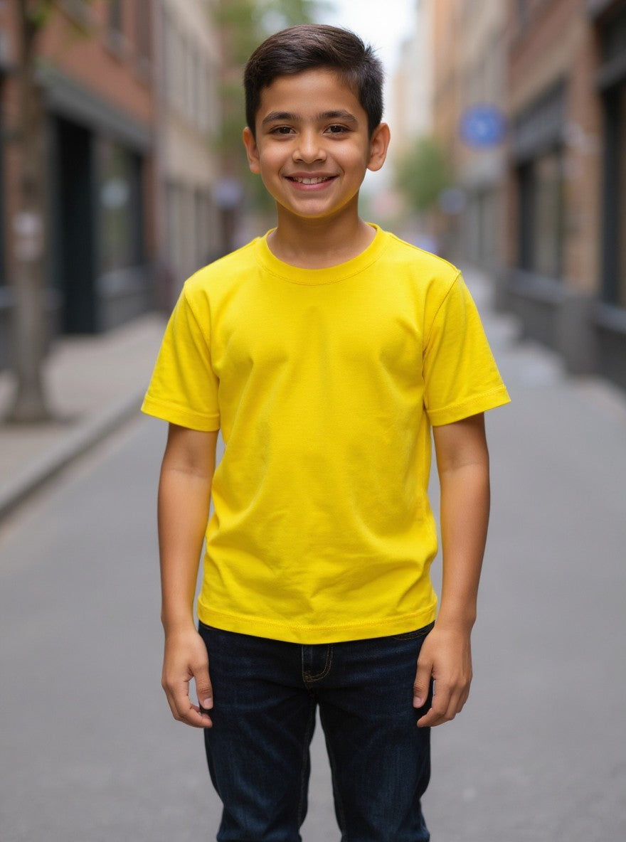 T-shirt in puro cotone giallo bambino BEAGLE GI Pama 