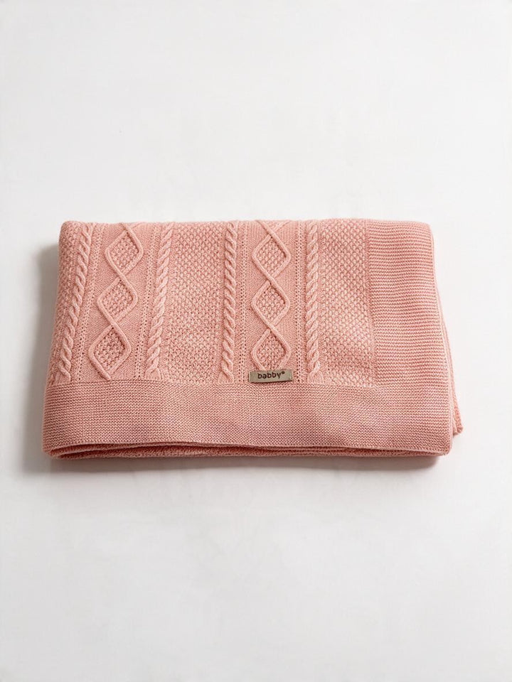 Copertina in misto lana con motivo a rombi 26221 80 Babby 