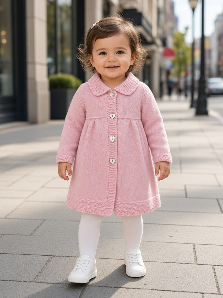 Cappottino in pura lana rosa 814 RO BABY Lord 
