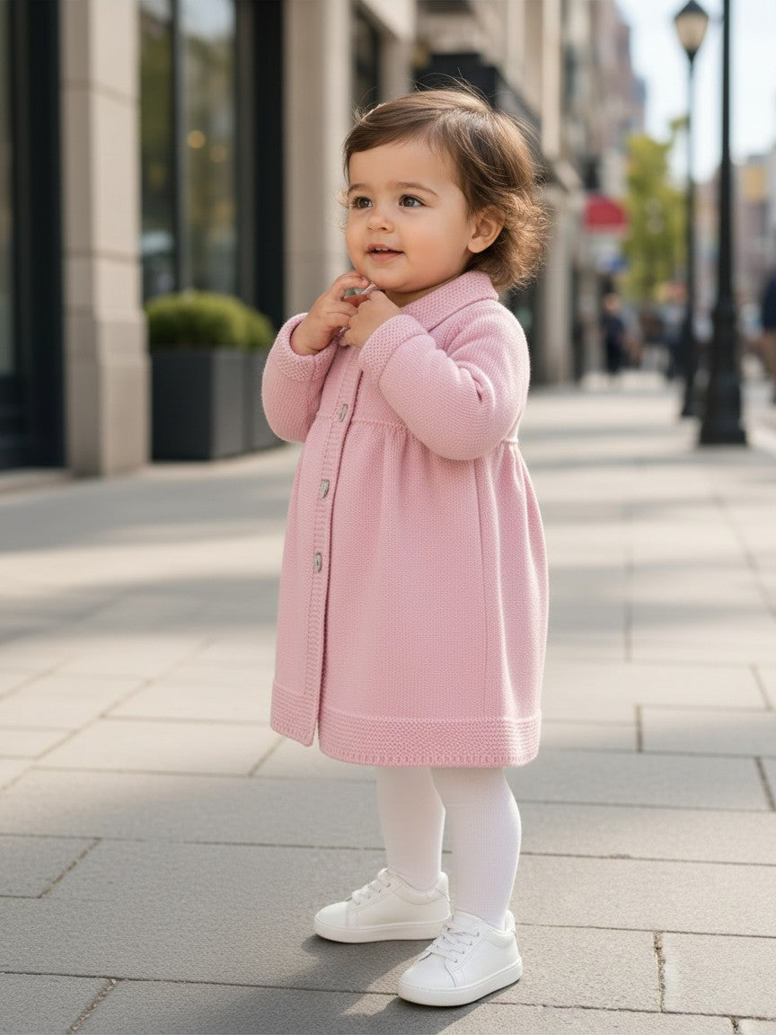 Cappottino in pura lana rosa 814 RO BABY Lord 