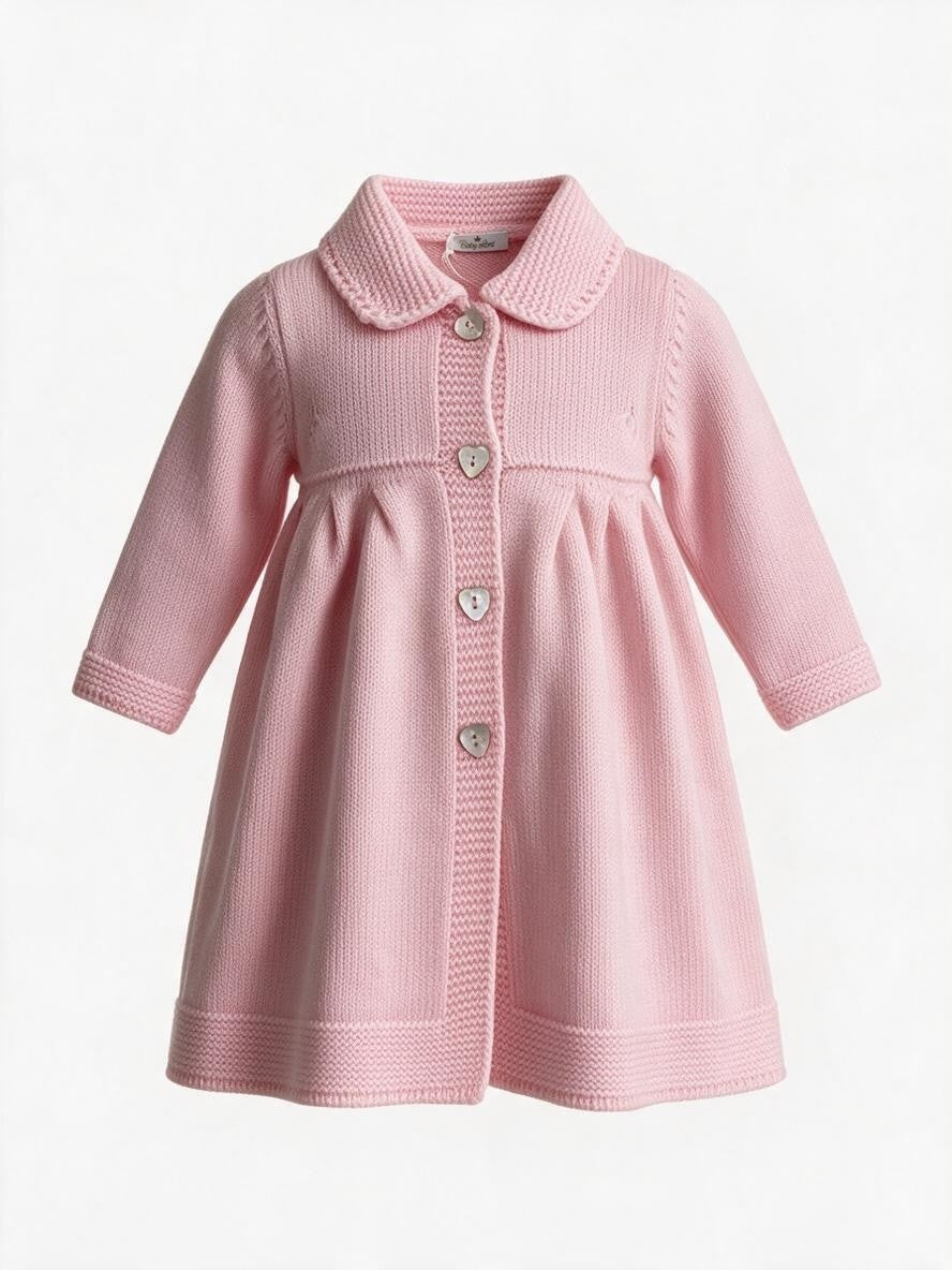 Cappottino in pura lana rosa 814 RO BABY Lord 