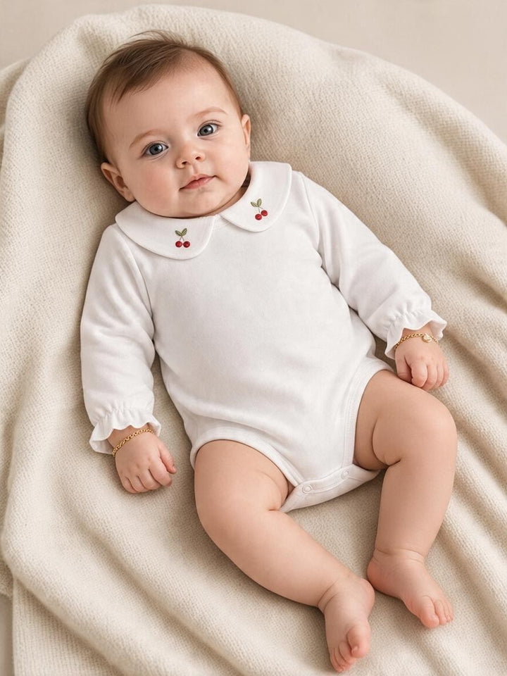 Body a maniche lunghe con colletto ricamato 221/B BI Jogus 