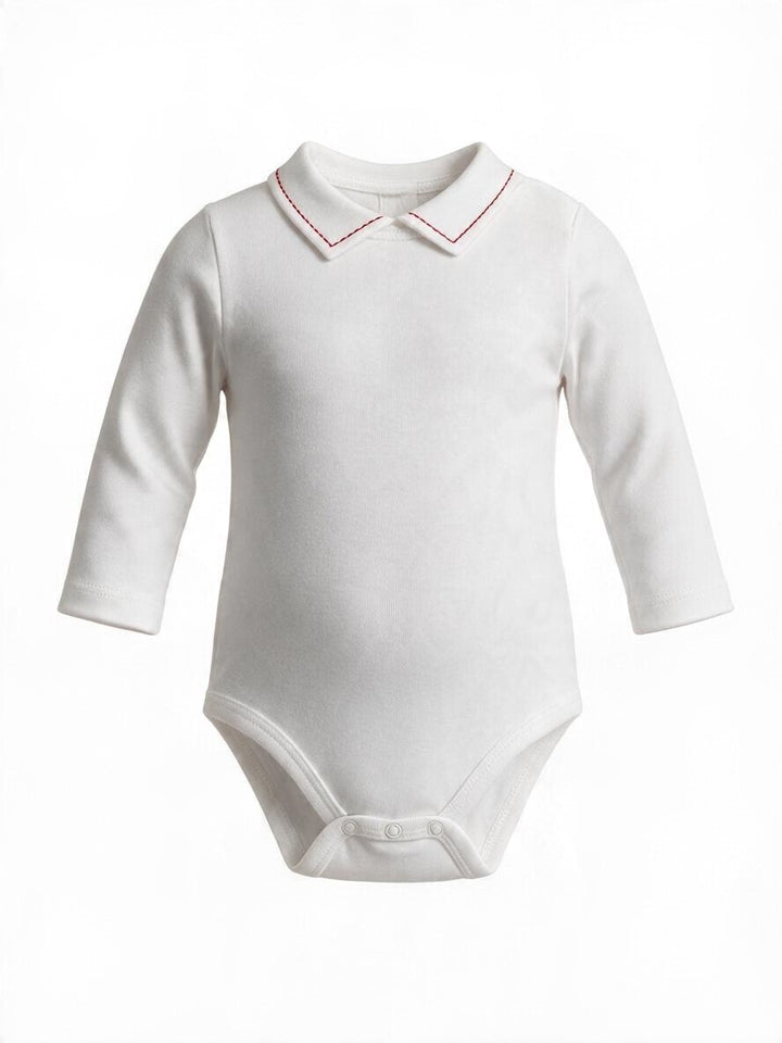 Body a maniche lunghe con impuntatura rosso 222/B BRS Jogus 