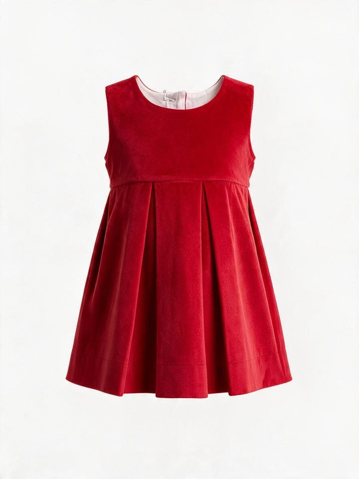 Abito smanicato in velluto rosso ESPERANZA 30 Mantì 