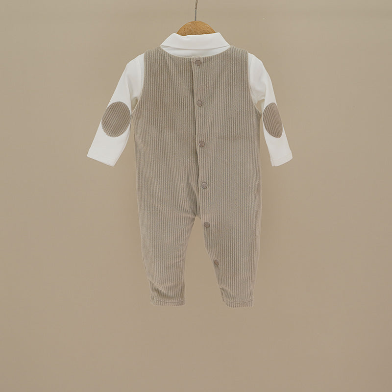 Tutina in velluto millerighe con t-shirt CO210 BS NINNAOH 