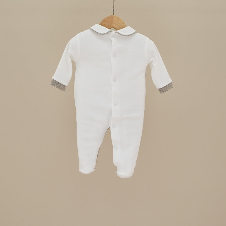 Tutina in ciniglia effetto camicia T234 BS NINNAOH 