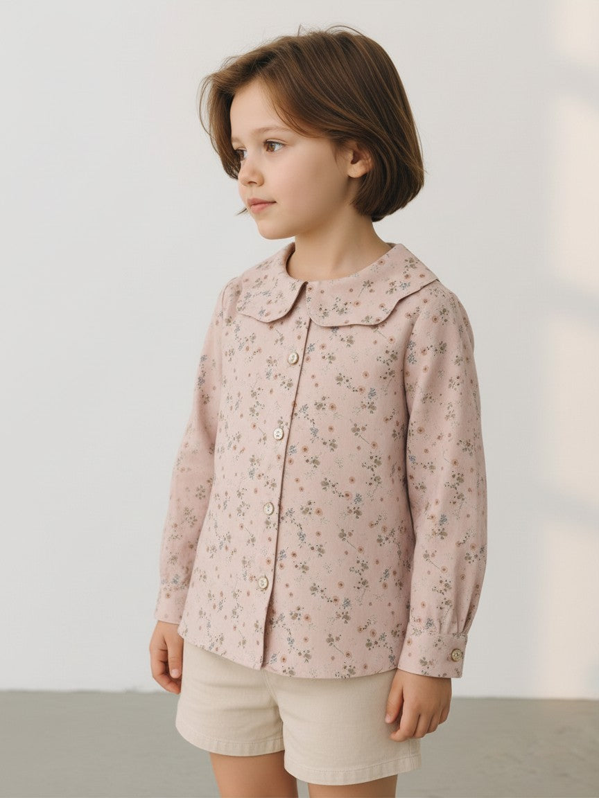 Camicia rosa a fiori 43143 08 Per Te 
