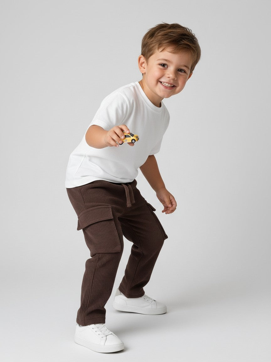Pantaloni cargo in velluto a coste 43238 4I Per Te 