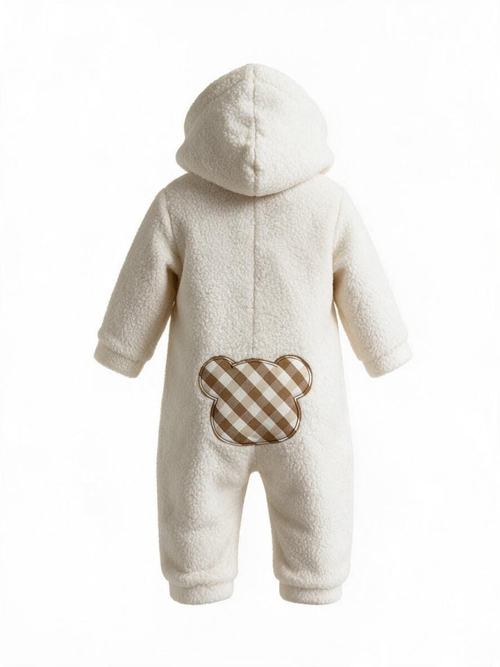 Tutina teddy con cappuccio e orecchie TU9492 BI Teto e Tatta 