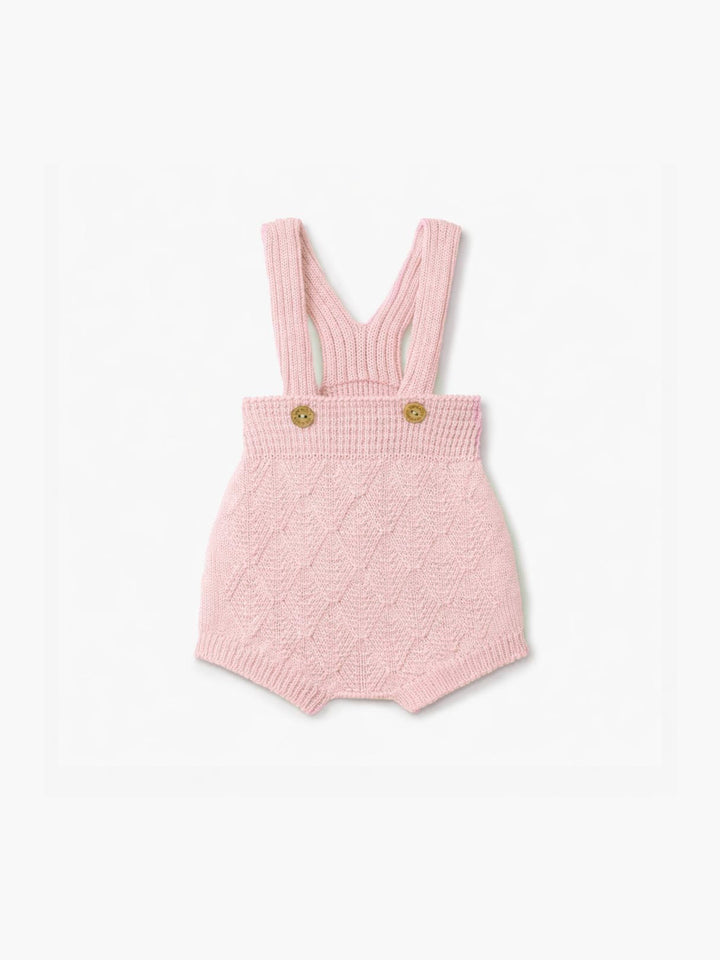Salopette in lana merino rosa 03305B 02 WEDOBLE 