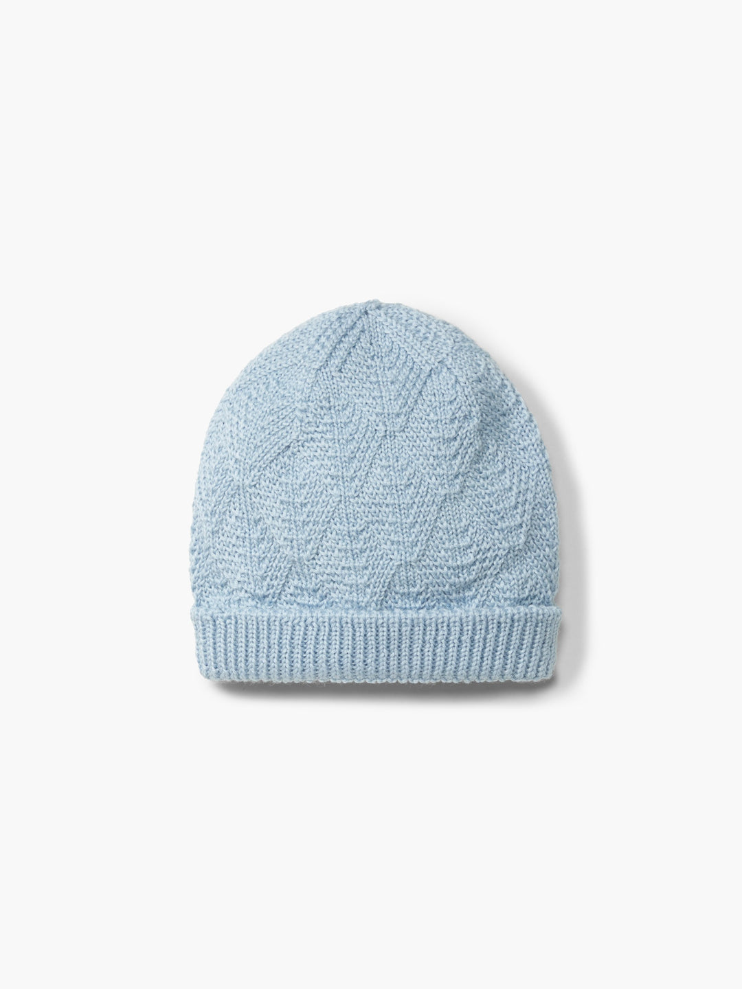 Cappello in lana merino celeste 03307B 01 WEDOBLE 