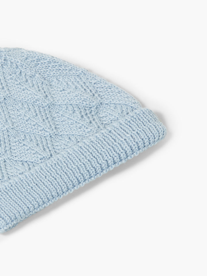 Cappello in lana merino celeste 03307B 01 WEDOBLE 