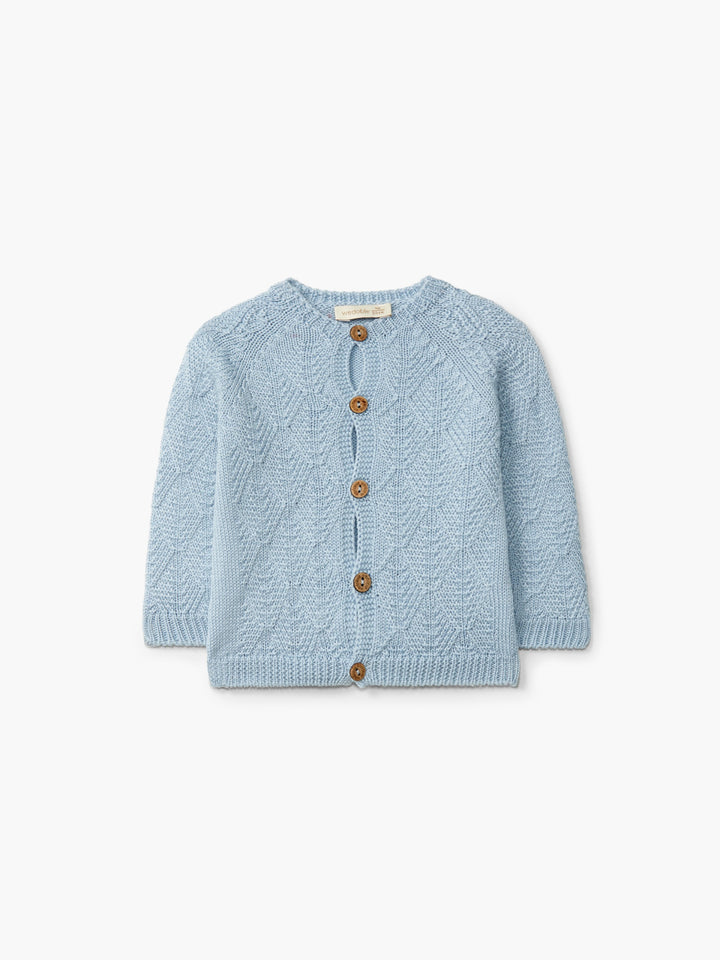 Cardigan in lana merino celeste 03308A 01 WEDOBLE 