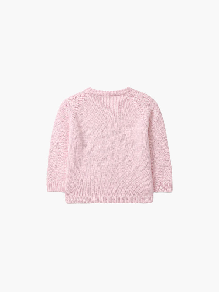 Cardigan in lana merino rosa 03308A 02 WEDOBLE 