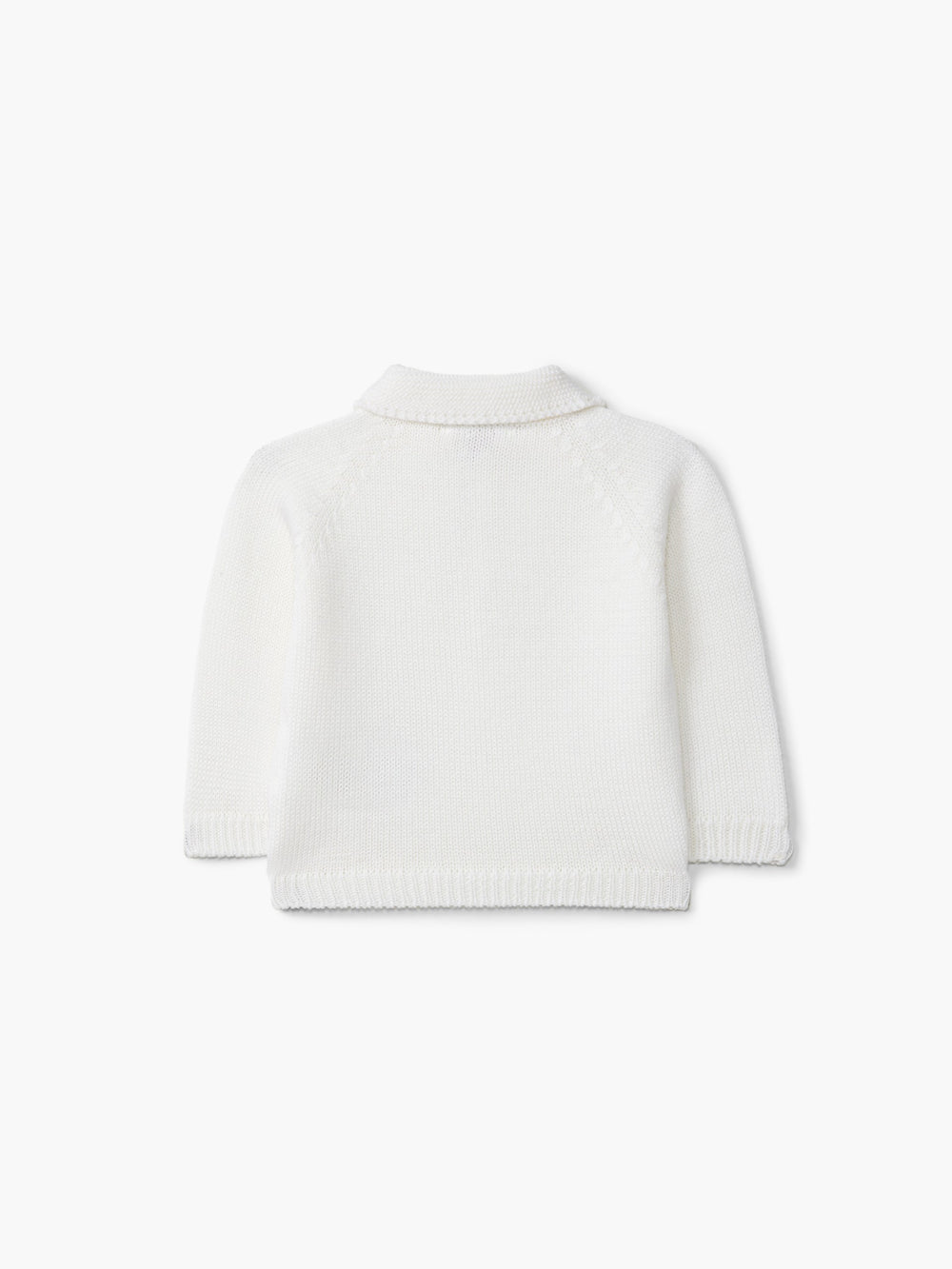 Polo in lana merino panna 03319A 03 WEDOBLE 