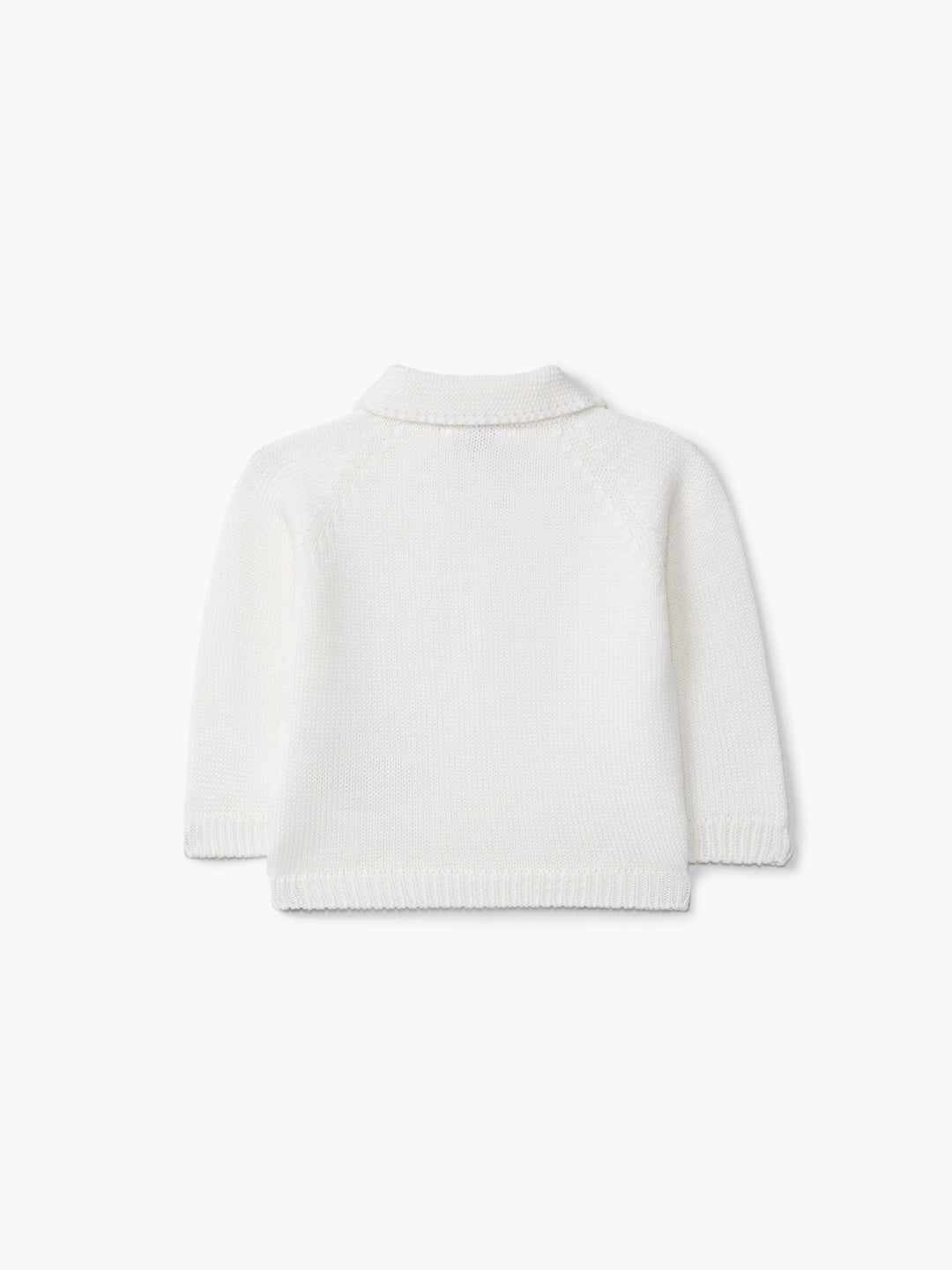 Polo in lana merino panna 03319A 03 WEDOBLE 