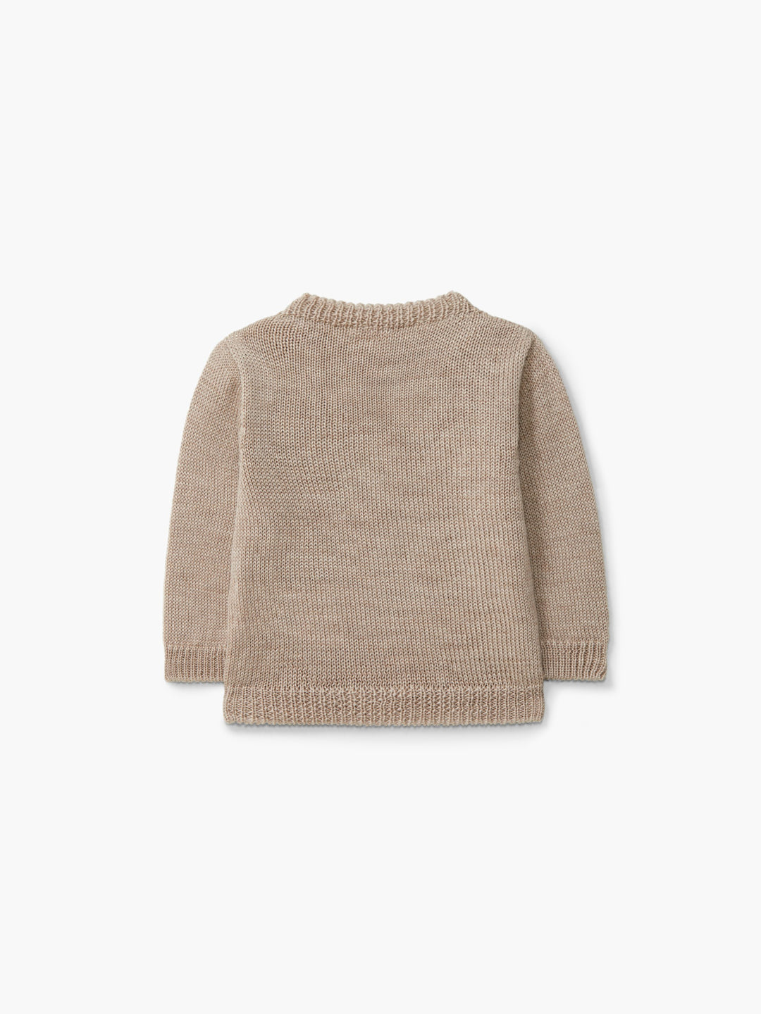 Maglione in lana merino beige 04301C 04 WEDOBLE 