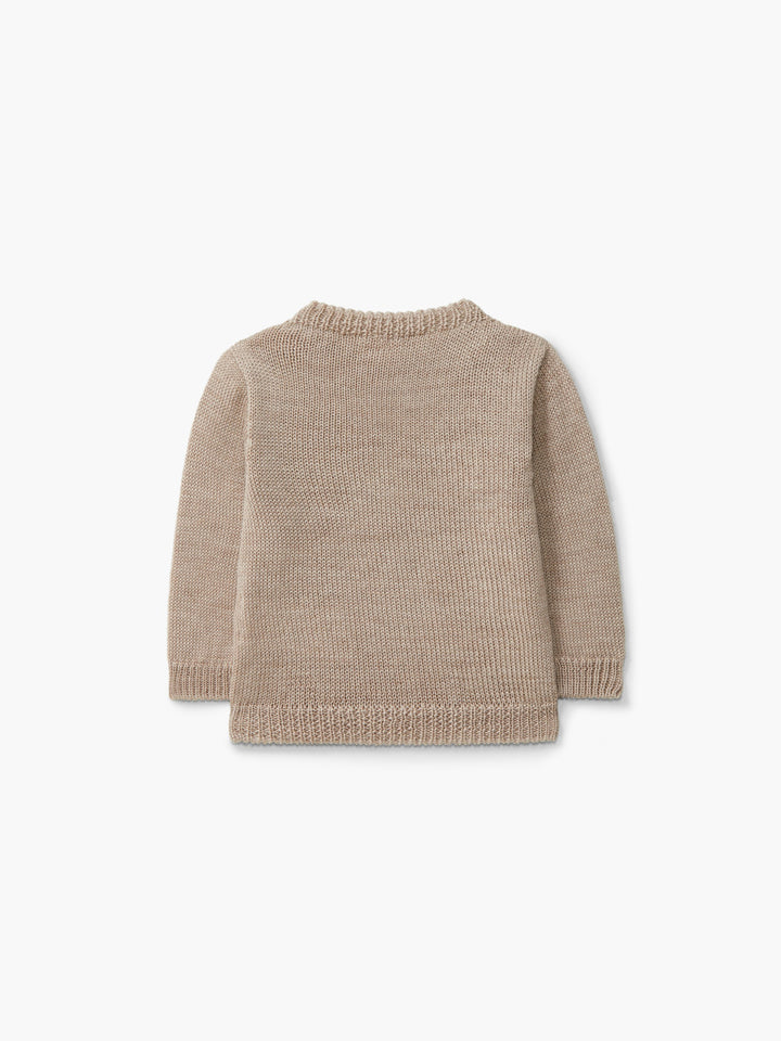 Maglione in lana merino beige 04301C 04 WEDOBLE 