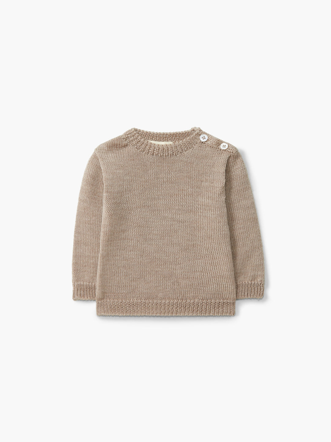 Maglione in lana merino beige 04301C 04 WEDOBLE 