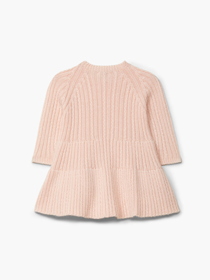 Abito in lana merino rosa 04304A 02 WEDOBLE 