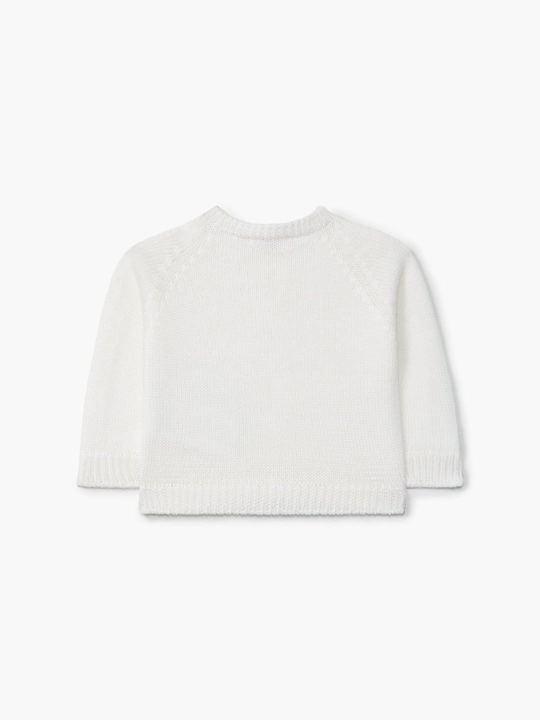 Cardigan a treccina in lana panna 04308B 03 WEDOBLE 