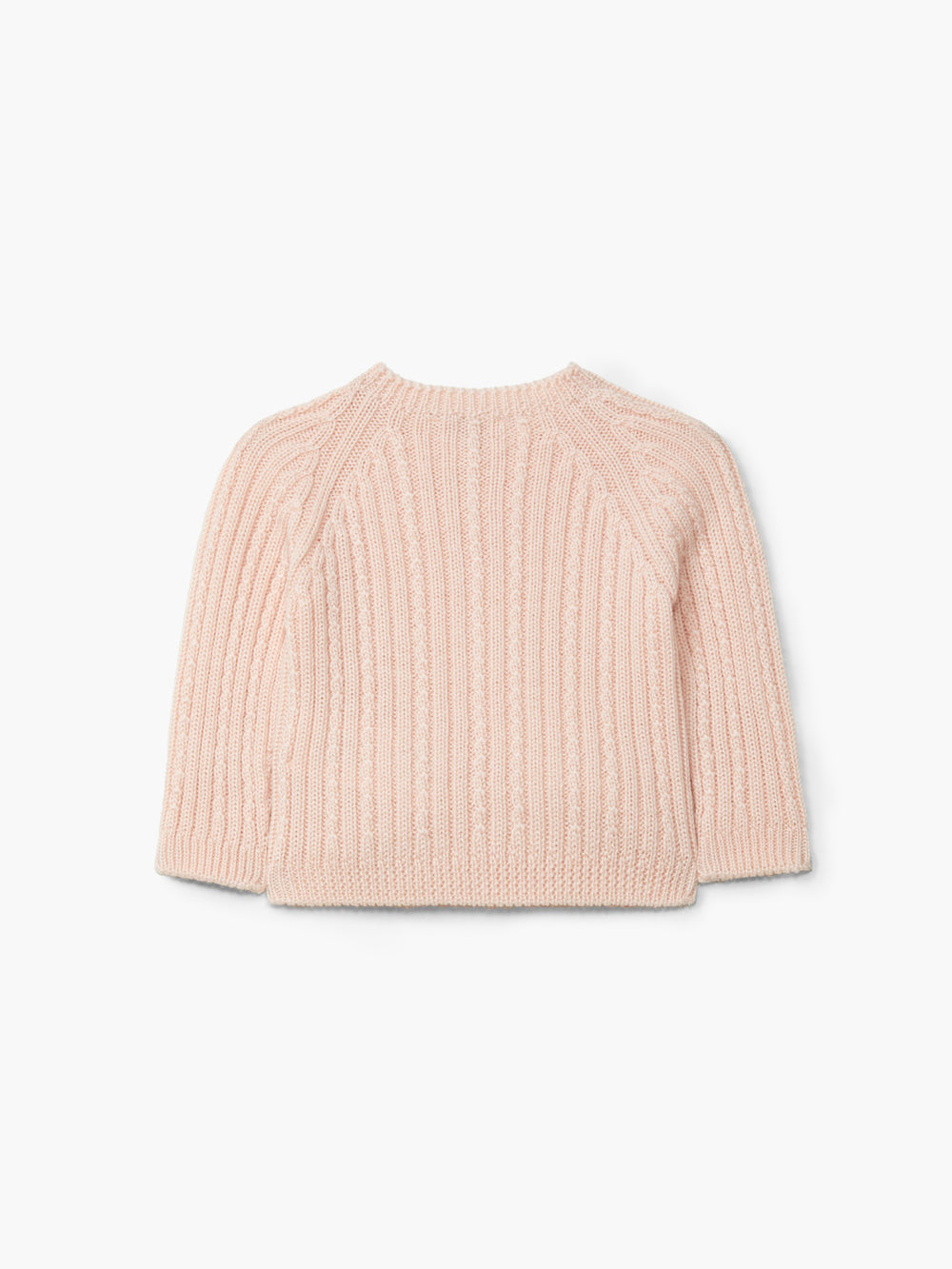 Cardigan a costine in lana rosa 04308C 02 WEDOBLE 