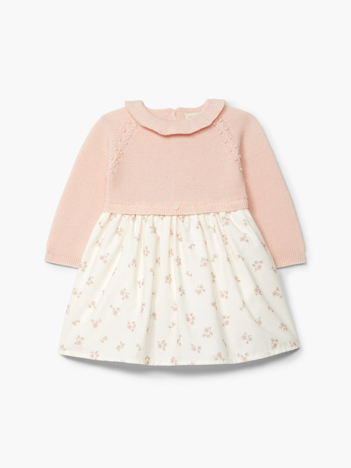 Abito in lana con stampa floreale 04404A 90 WEDOBLE 