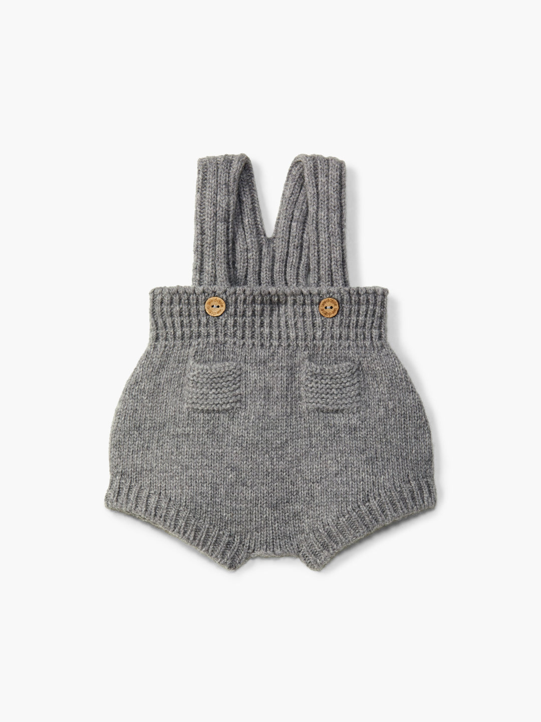 Salopette in lana merino grigio 05305B 10 WEDOBLE 