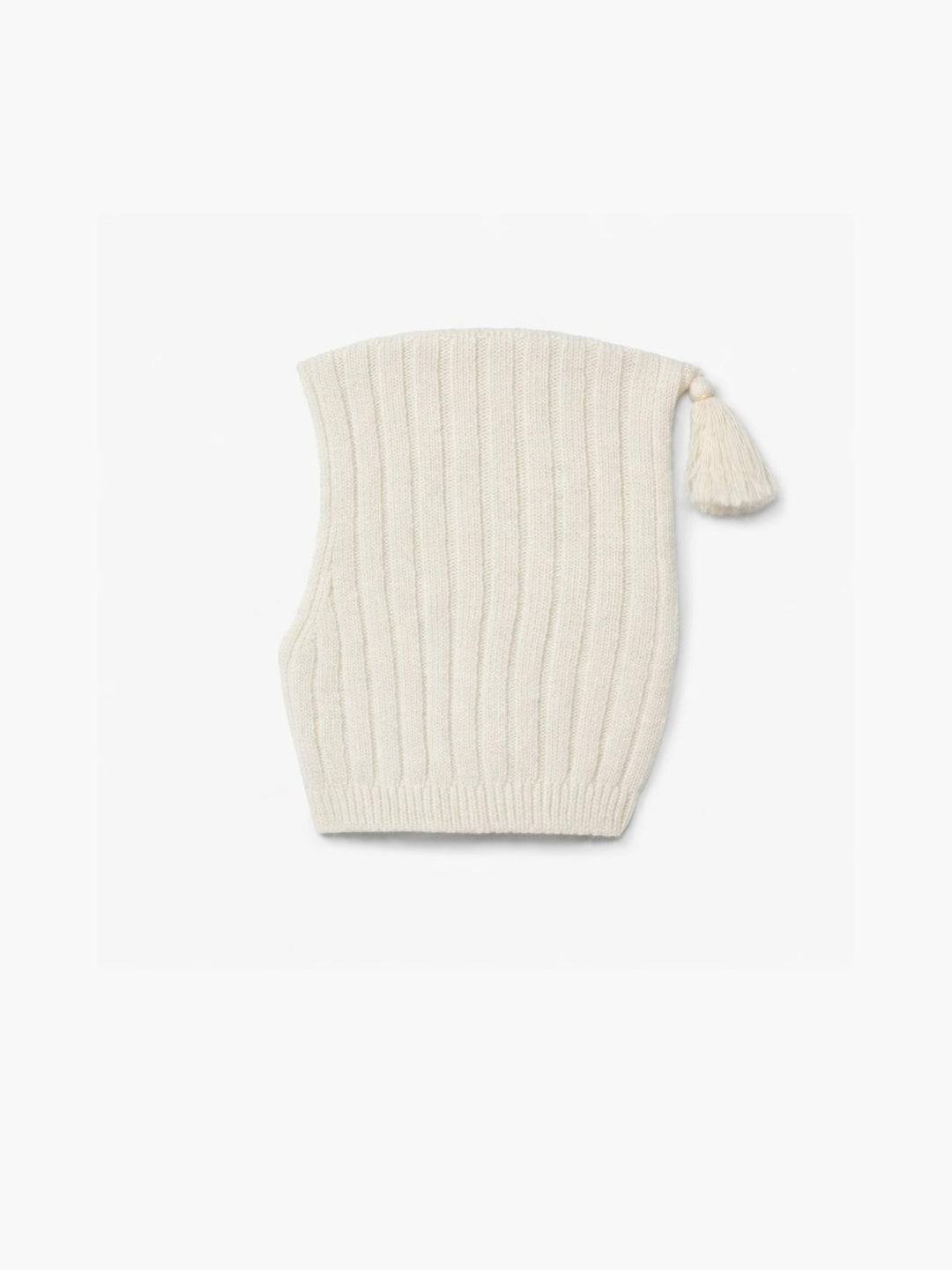 Balaclava in lana merino panna 05307A 03 WEDOBLE 