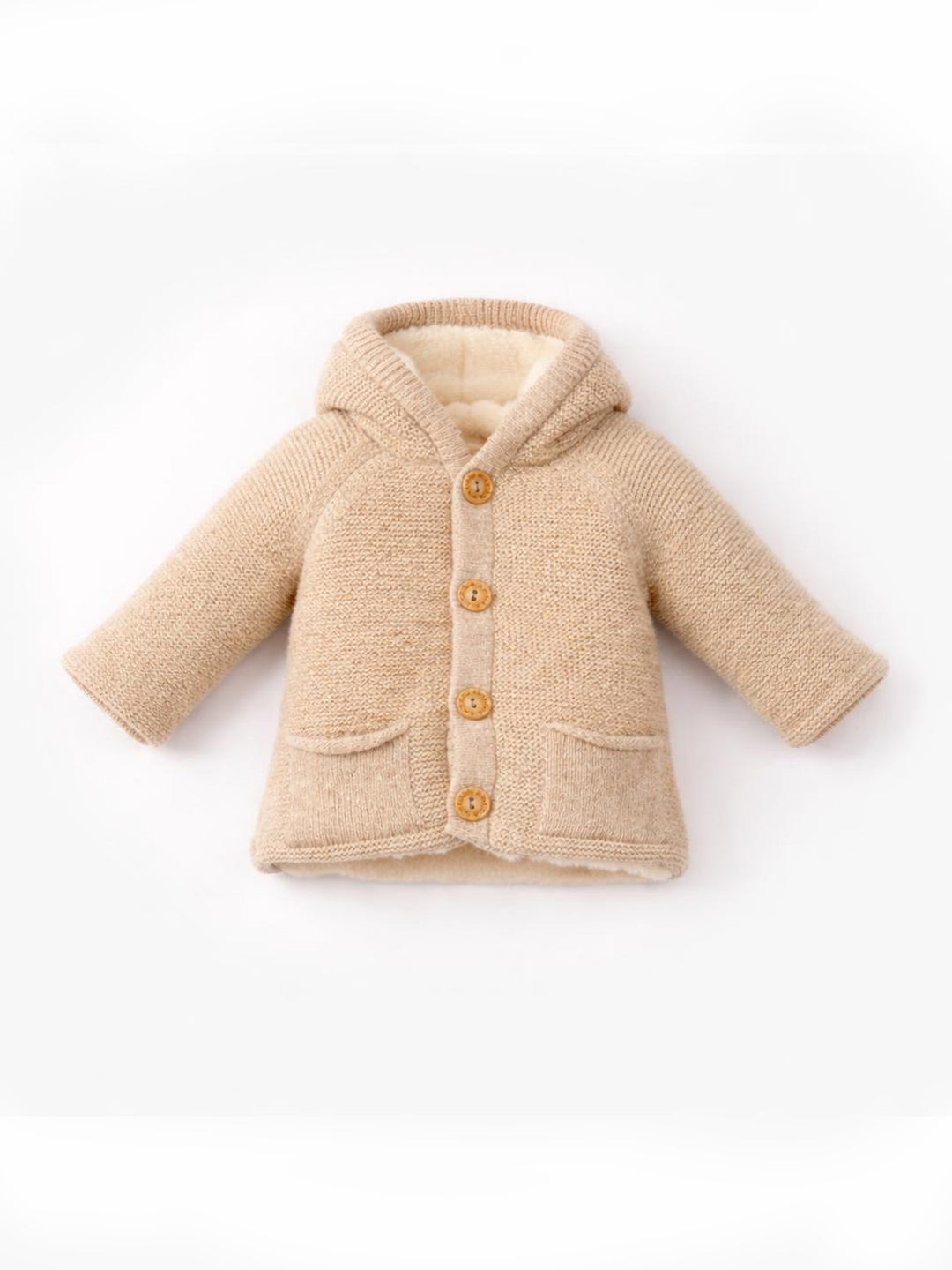 Cappottino imbottino in lana beige 05308F 04 WEDOBLE 