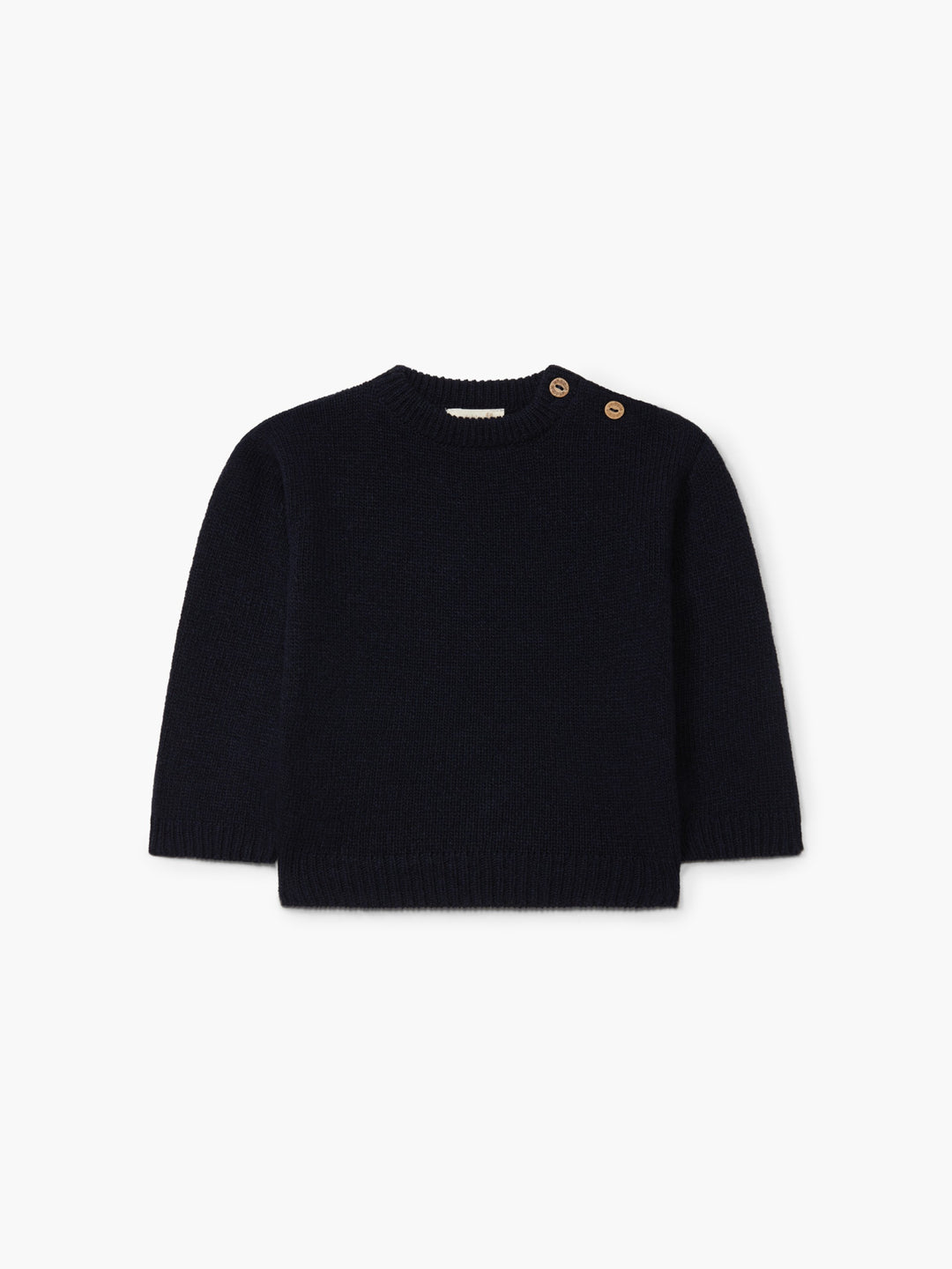 Maglione in lana merino blu 06301B 13 WEDOBLE 
