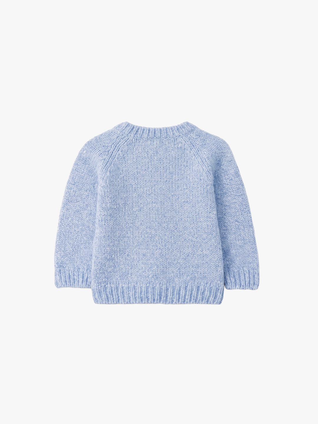 Cardigan in lana merino con tasche celeste 07308B 43 WEDOBLE 