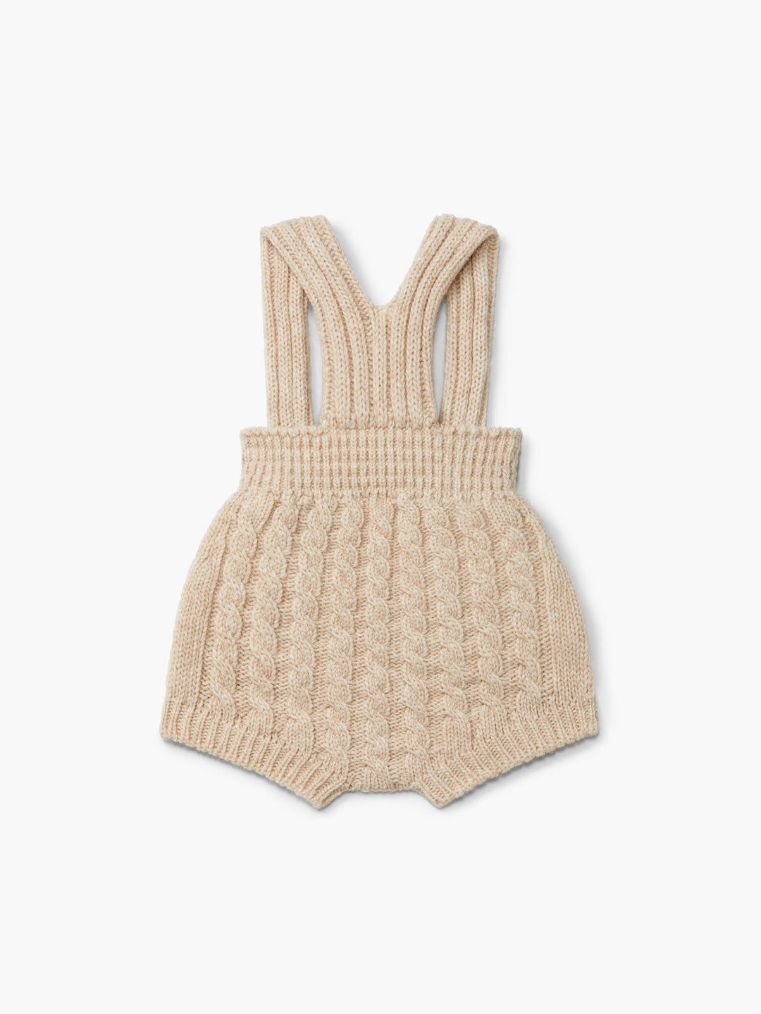 Salopette a trecce in lana beige 08305D 04 WEDOBLE 