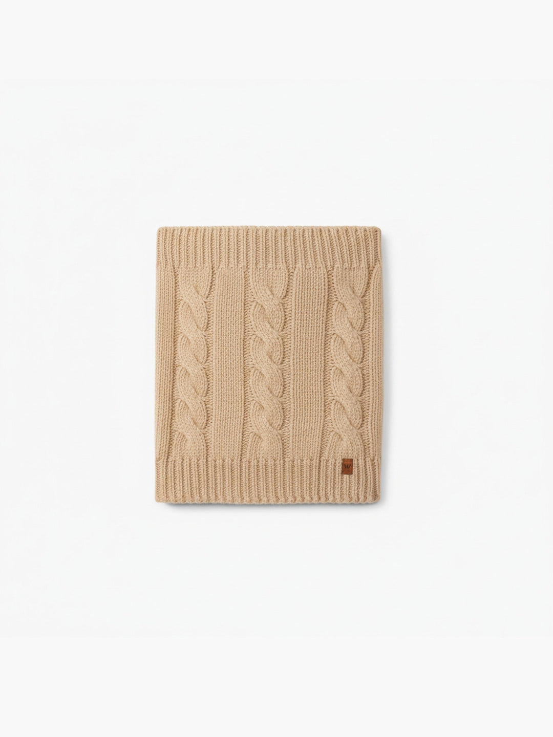 Scaldacollo in lana merino beige 09342A 04 WEDOBLE 