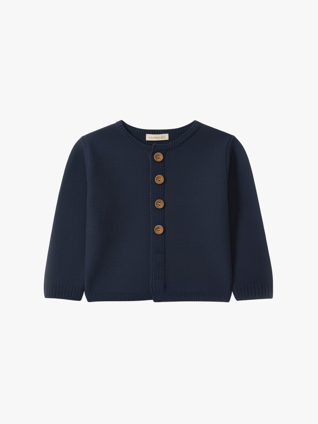 Cardigan in lana merino blu 11308A 13 WEDOBLE 