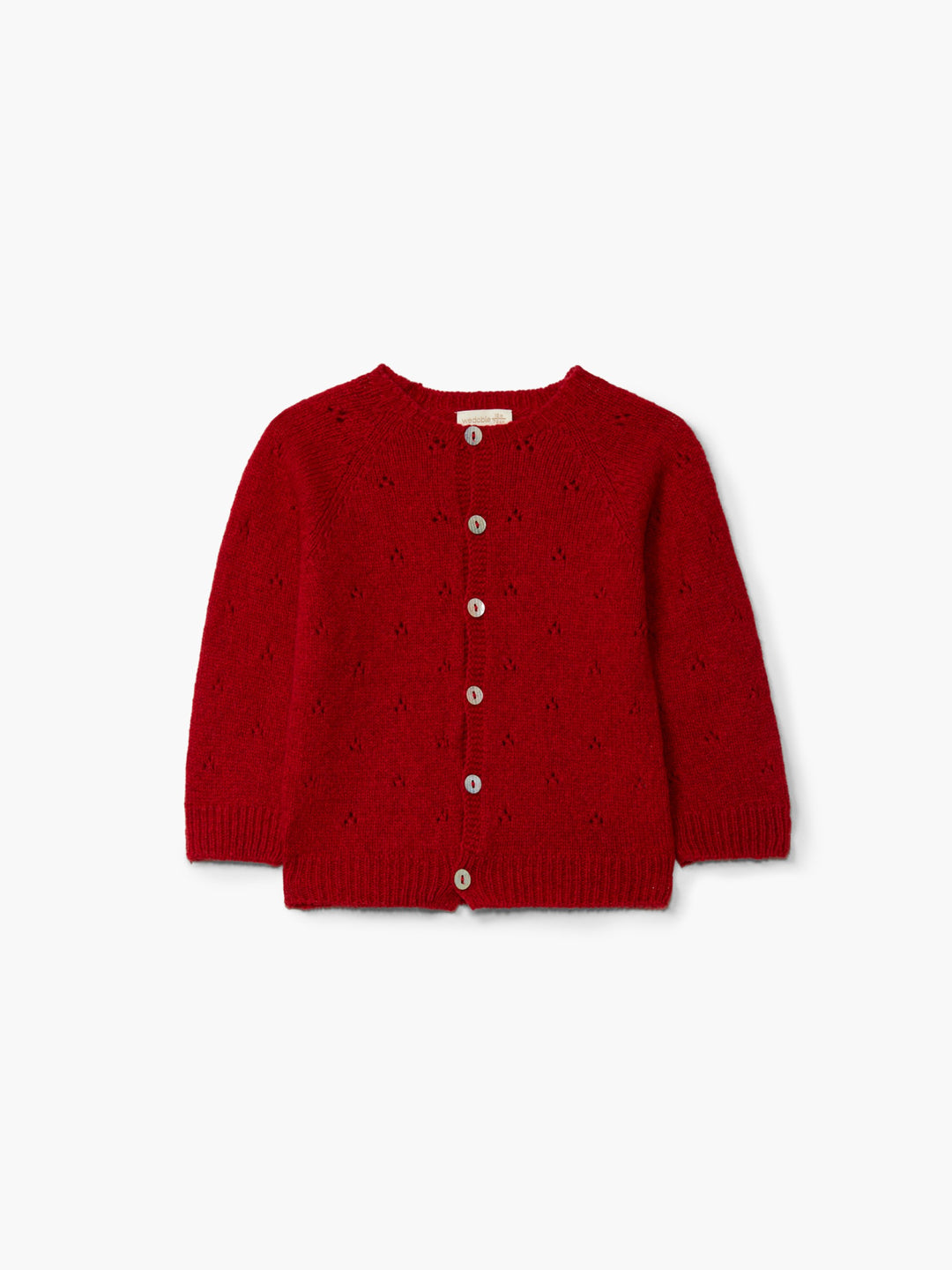 Cardigan in lana merino bordeaux 11308D 68 WEDOBLE 